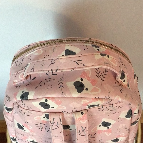 Pink Pug Print Backpack - Picture 3 of 8
